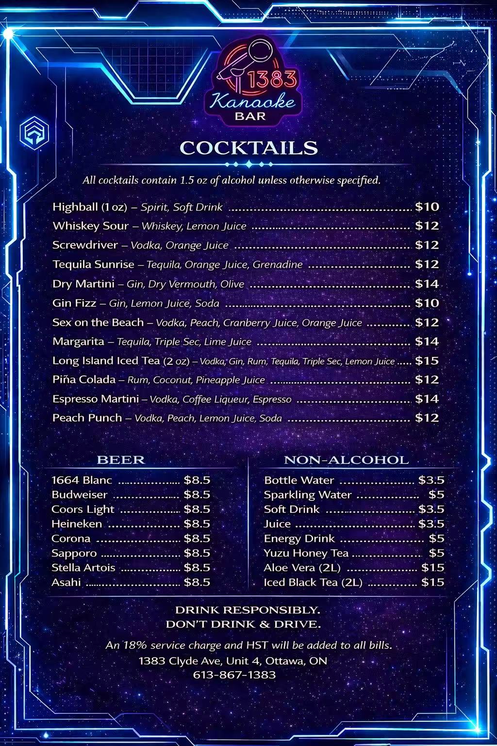 Drink Menu Part 1